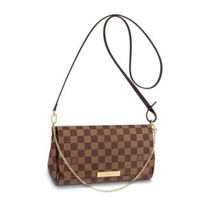 Louis Vuitton Bags - Louis Vuitton Favorite MM Damier Ebene Bag N41129 Louis Vuitton Bags - Louis Vuitton Favorite MM Damier Ebene Bag N41129